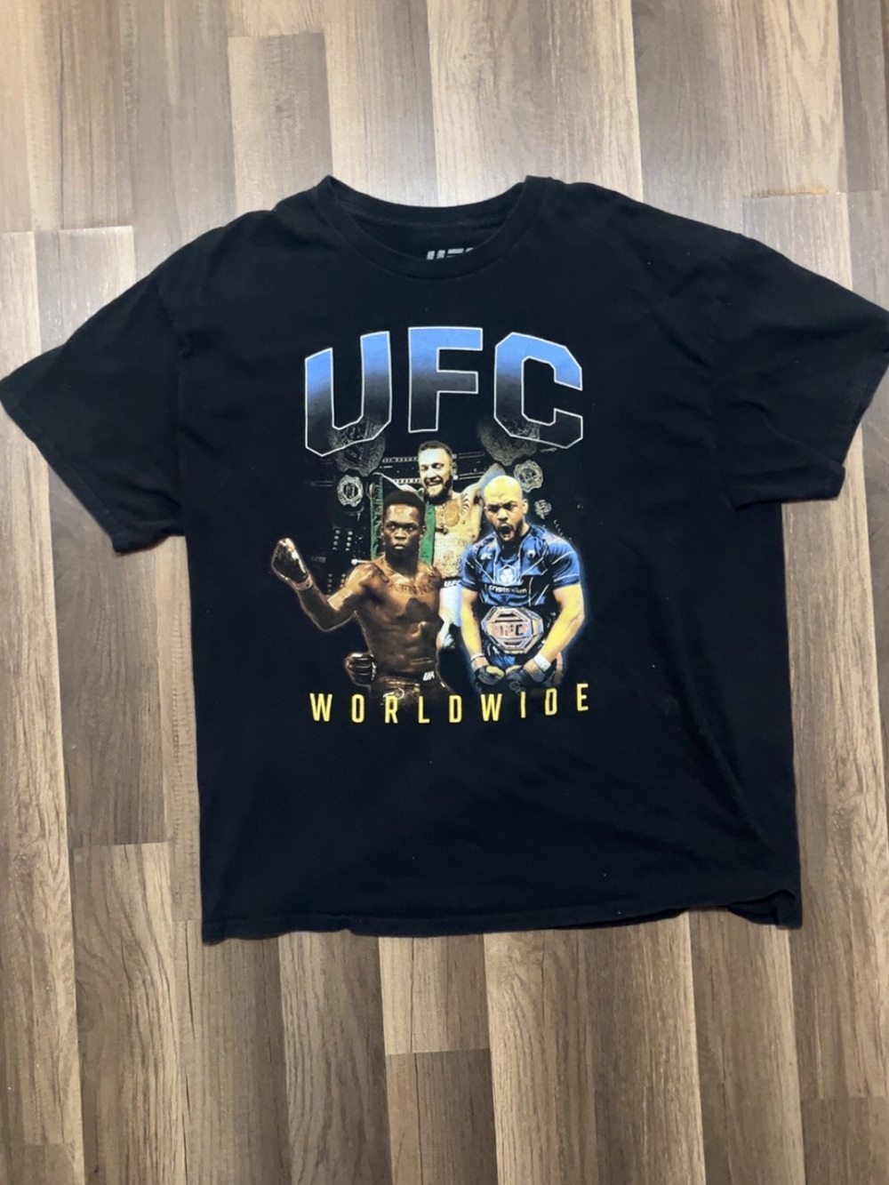 UFC Conor McGregor Jon Jones Israel Adesanya Men’s XL Black MMA Boxing Jiu Jitsu